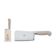Insieme Cleavers with Lucite Handles by Berti Italy Knife Berti White lucite