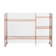 Sound-Rack Storage Unit by Ludovica + Roberto Palomba for Kartell Furniture Kartell Nude Pink/Transparent 