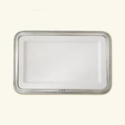 Luisa Rectangular Platter or Tray by Match Pewter Dinnerware Match 1995 Pewter Medium