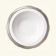 Viviana Round Footed Serving Bowl by Match Pewter Dinnerware Match 1995 Pewter