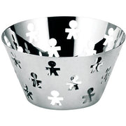 Girotondo Fruit Holder, 9" Dia. by King-Kong for Alessi Fruit Bowl Alessi Stainless Steel 