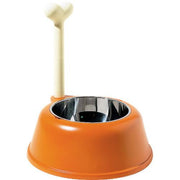 Lupita Large Dog Bowl, Black or Red Orange, 12.5" by Miriam Mirri for Alessi Dog Alessi 