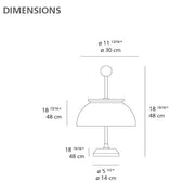 Alfa Table Lamp by Sergio Mazza for Artemide Lighting Artemide 