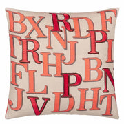 Alphabet - Parchment 20" Square Pillow by John Derian Throw Pillows John Derian 