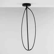 Arrival 130 Ceiling Lamp by Ludovica and Roberto Palomba for Artemide Lighting Artemide Black 