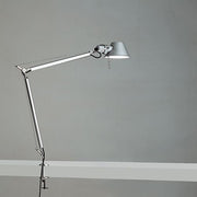 Tolomeo Classic LED Task Lamp by Michele de Lucchi for Artemide Lighting Artemide Clamp Aluminum 