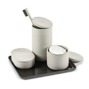 Cose Round Box with Lid, Beige, 5" by Bertrand Lejoly for Serax Bath Serax 