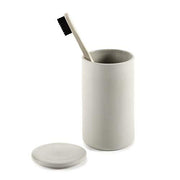 Cose Round Box with Lid, Beige, 5" by Bertrand Lejoly for Serax Bath Serax