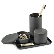 Cose Round Box with Lid, Dark Grey, 5" by Bertrand Lejoly for Serax Bath Serax