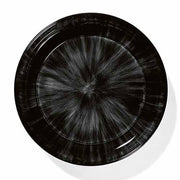 Dé Porcelain High Plate, Off-White/Black Var C, Set of 2 by Ann Demeulemeester for Serax Dinnerware Serax 