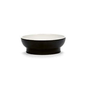 Ra Porcelain Bowl, Black/Off-White, Set of 2 by Ann Demeulemeester for Serax Dinnerware Serax Cereal Bowl 6.2" Set of 2 