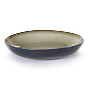 Terres de Rêves 9.25" Pasta Plate, Misty Grey/Dark Blue, 20 oz., Set of 4 by Anita Le Grelle for Serax Dinnerware Serax 