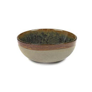 Surface Stoneware Bowl, Grey/Indi Grey, 6.7 oz., 4.3", Set of 4 by Sergio Herman for Serax Dinnerware Serax 