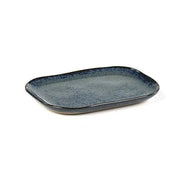 La Nouvelle Table Stoneware Rectangular Plate N°3, Blue/Grey, 5.7" x 4.1", Set of 4 by Merci for Serax Dinnerware Serax 
