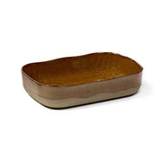 La Nouvelle Table Stoneware Extra Deep Plate N°5, Brown, 9" x 5.9", Set of 4 by Merci for Serax Dinnerware Serax 