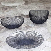 Metal Sculpture Fruit Basket Nana, Black, 13.7" by Antonino Sciortino for Serax Vases, Bowls, & Objects Serax