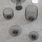 Metal Sculpture Fruit Basket Nana, Black, 13.7" by Antonino Sciortino for Serax Vases, Bowls, & Objects Serax