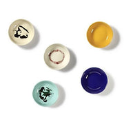 Feast 10.2" Sunny Yellow Black Swirl Plate, set of 2 by Yotam Ottolenghi for Serax Plates Serax