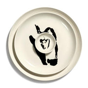 Feast 10.2" White Black Pepper Plate, set of 2 by Yotam Ottolenghi for Serax Plates Serax