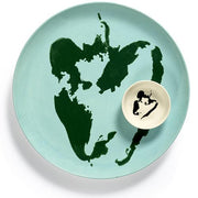 Feast 10.2" Azure Pepper Green Plate, set of 2 by Yotam Ottolenghi for Serax Plates Serax