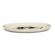 Feast 10.2" White Black Pepper Plate, set of 2 by Yotam Ottolenghi for Serax Plates Serax