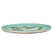 Feast 13.8" Azure Blue Gold Pepper Serving Plate by Yotam Ottolenghi for Serax Plates Serax