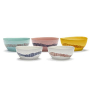 Feast 5.9" Yellow Red Swirl Bowl, set of 4 by Yotam Ottolenghi for Serax Bowls Serax 