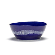 Feast 6.7" Lapis Lazuli Blue White Swirl Bowl, set of 4 by Yotam Ottolenghi for Serax Bowls Serax