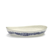 Feast 11.8" White Blue Swirl Serving Plate by Yotam Ottolenghi for Serax Bowls Serax