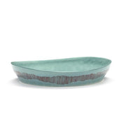 Feast 11.8" Azure Blue Red Swirl Serving Plate by Yotam Ottolenghi for Serax Bowls Serax 