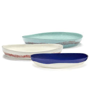 Feast 13.8" Lapis Lazuli Blue White Swirl Serving Plate by Yotam Ottolenghi for Serax Serving Platters Serax