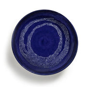 Feast 13.8" Lapis Lazuli Blue White Swirl Serving Plate by Yotam Ottolenghi for Serax Serving Platters Serax