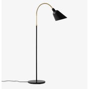Bellevue AJ7 Floor Lamp by Arne Jacobsen for &tradition &Tradition Black and Brass 