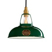 Original 1933 Design Steel Lighting Suspension Pendant in Green by Coolicon Coolicon UK 8.9" dia. 