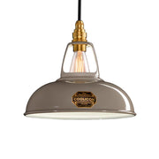 Original 1933 Design Steel Lighting Suspension Pendant in Grey by Coolicon Coolicon UK 8.9" dia. 