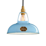 Original 1933 Design Steel Lighting Suspension Pendant in Sky Blue by Coolicon Coolicon UK 8.9" dia. 