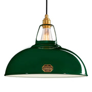 Original 1933 Design Steel Lighting Suspension Pendant in Green by Coolicon Coolicon UK 15.75" dia. 