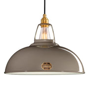 Original 1933 Design Steel Lighting Suspension Pendant in Grey by Coolicon Coolicon UK 15.75" dia. 
