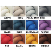 PO2 Neoprene Rubber 19.5" Square Pouf by Neo Design Italy Pillow Neo Design