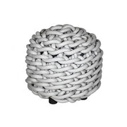 Rebels Pouf in Neoprene Yarn by Rosanna Contadini for Covo Italy Furniture Covo Italy Small Light Grey