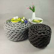 Rebels Pouf in PP Braid by Rosanna Contadini for Covo Italy Furniture Covo Italy