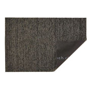Shag Heathered Indoor/Outdoor Black and Tan Shag Rug or Doormat 18" x 28" by Chilewich CLEARANCE Rug Chilewich Doormat (18" x 28") Black and Tan 
