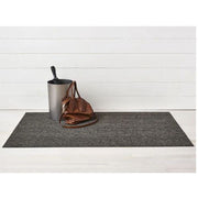 Shag Heathered Indoor/Outdoor Black and Tan Shag Rug or Doormat 18" x 28" by Chilewich CLEARANCE Rug Chilewich 