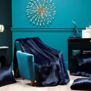 Snowball Accent Pillows by Evelyne Prelonge Paris Pillows Evelyne Prelonge 12.5" Navy Blue