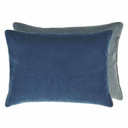 Cassia 24" x 18" Decorative Velvet Throw Pillow by Designers Guild Throw Pillows Designers Guild Prussian & Granite 