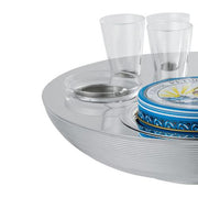 Transat Silverplated 10.25" Caviar & Vodka Set for 6 by Ercuis Caviar Server Ercuis 
