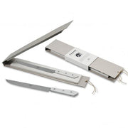 Compendio Carving Forks with Polished Prongs and Lucite Handles by Berti Fork Berti
