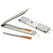 Compendio Carving Forks with Polished Prongs and Lucite Handles by Berti Fork Berti