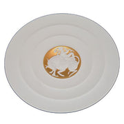 Limited Edition Porcelain and Gold Europa with Bull Bowl, 12" by Bjorn Wiinblad for Rosenthal Decorative Bowls Rosenthal 