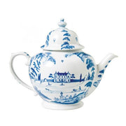 Country Estate Delft Blue Teapot, Main House by Juliska Coffee & Tea Juliska